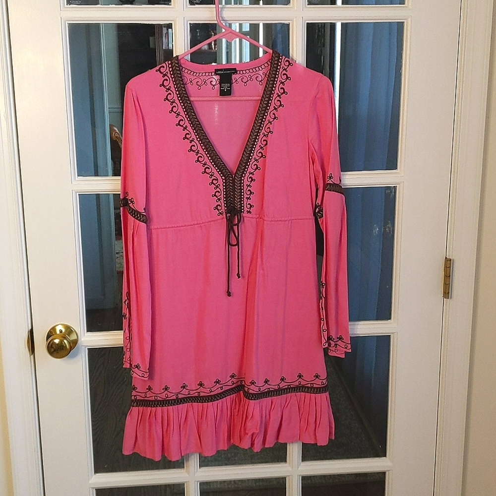 Moda International Drawstring Coverup/Dress, S, Excellent Used Condition